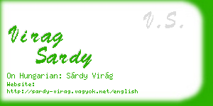 virag sardy business card